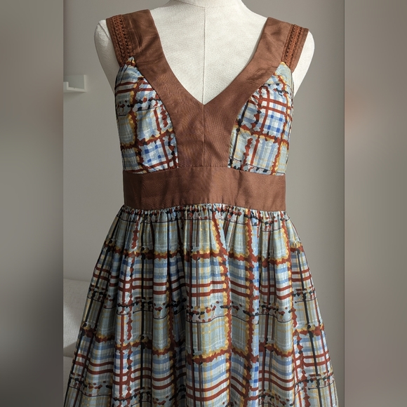 Burlapp Anthropologie Silk Dress - M - Picture 5 of 9